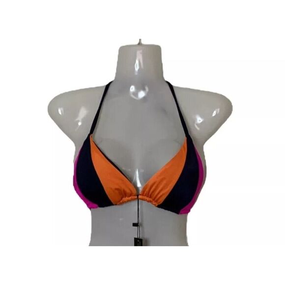 OneOne Swimwear Womens Colorful Lightly Padded Bikini Top ONLY US XL NWT - Picture 2 of 5